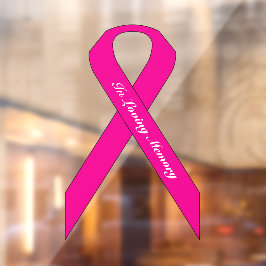 [pink] Brustkrebs-Bewusstseinsbildung Fensteraufkleber