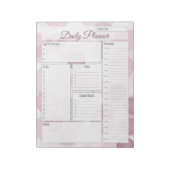 Pink Bubble Daily Planner Notizblock (Rotiert)