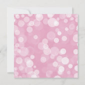 Pink Bubble Mermaid Stork Babydusche Ankündigung (Rückseite)