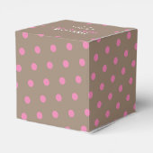 Pink Bubblegum, Polka Dot | Sie ist bereit zum Pop Geschenkschachtel (Rückseite)