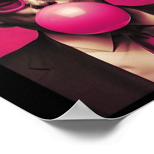 Pink Bubblegum Poster (Ecke)