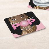 Pink Bubblegum | Sie ist bereit zum Pop Rechteckiger Pappuntersetzer (angewinkelt)