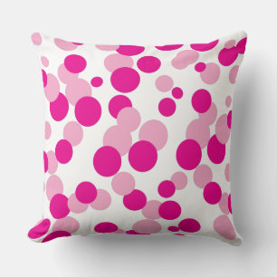 Pink Bubbles Confetti Muster Kissen Kissen