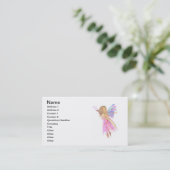 Pink Bubbles Fairy Visitenkarte (Stehend Vorderseite)