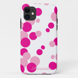 Pink Bubbles iPhone Case