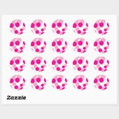 Pink Bubbles Muster Party Sticker (Blatt)