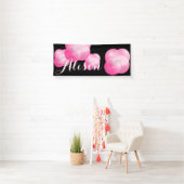 Pink Bubbles wiederholen Happy Birthday Banner (Insitu)