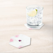 Pink Bud Floral Paper Untersetzer (Vor Ort)