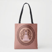 Pink Buddha Mandala Spirituelle Meditation Tasche (Vorderseite)