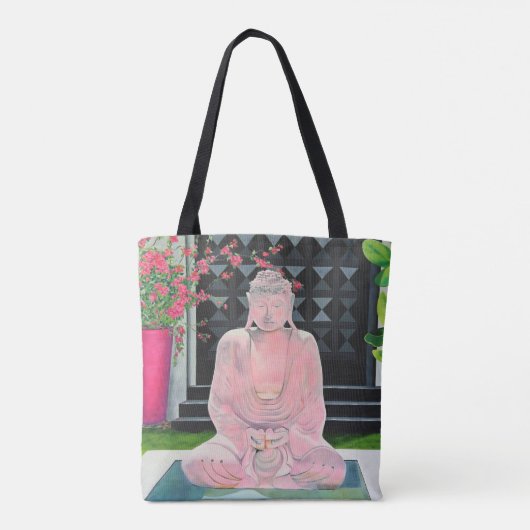 Pink Buddha Tote Tasche (Rückseite)