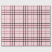 Pink Buffalo Kariert Gingham Geschenkpapier (Flach)