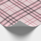 Pink Buffalo Kariert Gingham Geschenkpapier (Ecke)