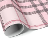 Pink Buffalo Kariert Gingham Geschenkpapier (Rolleneckpunkt)
