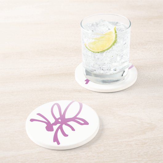 Pink Bug Untersetzer (Seite)