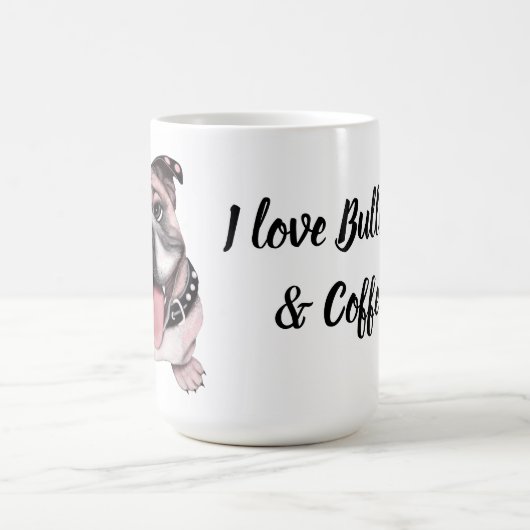 Pink Bulldog Tasse (Zentrum)