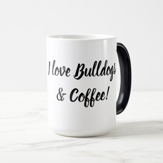 Pink Bulldog Tasse (VorderseiteRechts)