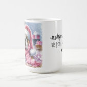 Pink Bulldogge Weihnachten "sagte nie jemand" Tass Kaffeetasse (Mittel)