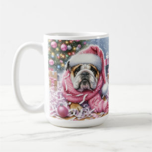 Pink Bulldogge Weihnachten "sagte nie jemand" Tass Kaffeetasse