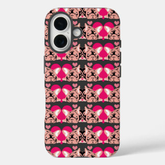 Pink Bulldogs iPhone 16 Hülle