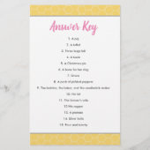 Pink Bumble Bee Baby Dusche Kinderzimmer Rhyme Qui (Rückseite)