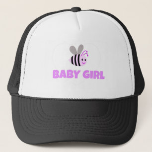 Pink Bumble Bee Baby Girl Truckerkappe