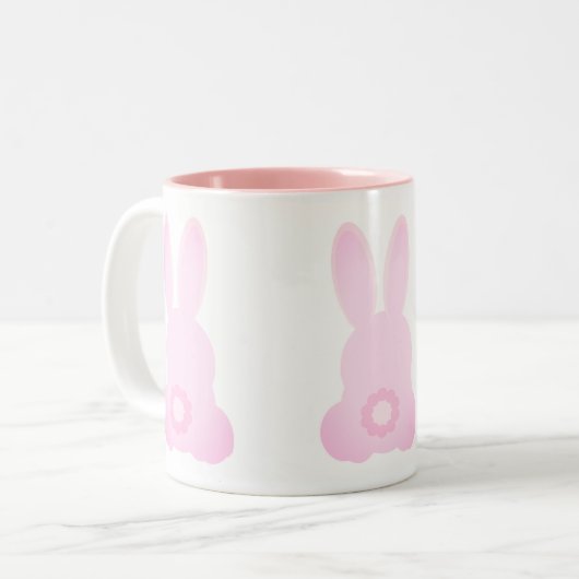 Pink Bunnies Tasse (Vorderseite Links)