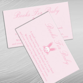 Pink Bunny Baby Duschbücher für Babykarte Begleitkarte
