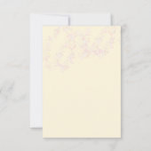 Pink Bunny Baby Dusche Einladung (Rückseite)