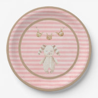 Pink Bunny Baby Girl Pastellstreifen
