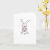 Pink Bunny Bio Planet Mitteilungskarten (Gelbe Blume)