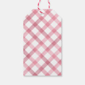 Pink Bunny Danke Geschenkanhänger (Rückseite)