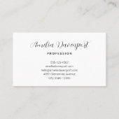 Pink Bunny & Egg Shaped House Kawaii Style Visitenkarte (Rückseite)