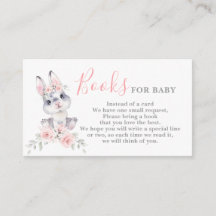 Pink Bunny Girl Bringen Sie eine Book Card