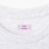 Pink Bunny  Kids' Name Clothing School Labels Etiketten (Befestigt)