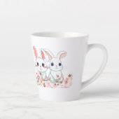 Pink Bunny Latte Tasse (Rechts)