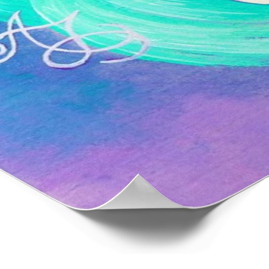 Pink Bunny Liebe Poster (Ecke)