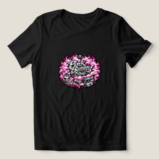 Pink Bunny Mafia (Streets)  Tri-Blend Shirt (Design Vorderseite)