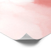 Pink Bunny Pastel Super Niedliche Herzen Braun Aug Poster (Ecke)