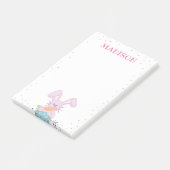 Pink Bunny Post It Post-it Klebezettel (angewinkelt)