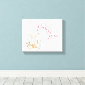 Pink Bunny Rabbit Animal Leinwanddruck (Insitu (Holzboden))