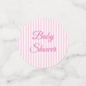 Pink Bunny Rabbit Baby Girl Babydusche Confetti Konfetti (Klein Vorderseite)