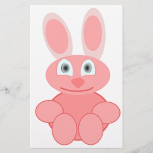 PINK BUNNY RABBIT BRIEFPAPIER (Vorderseite)