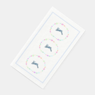 Pink Bunny Rabbit Egg Papierhandtücher Serviette