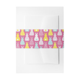 Pink Bunny Rabbit Einladungsbanderole