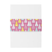 Pink Bunny Rabbit Einladungsbanderole (Rückseitenbeispiel)