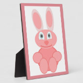 PINK BUNNY RABBIT FOTOPLATTE (Seite)