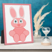 PINK BUNNY RABBIT FOTOPLATTE (Seite)