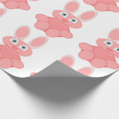 PINK BUNNY RABBIT GESCHENKPAPIER (Ecke)