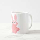 PINK BUNNY RABBIT KAFFEETASSE (VorderseiteRechts)