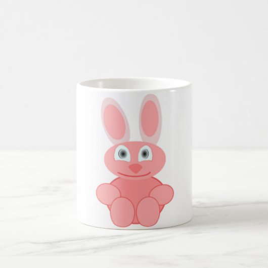 PINK BUNNY RABBIT KAFFEETASSE (Mittel)